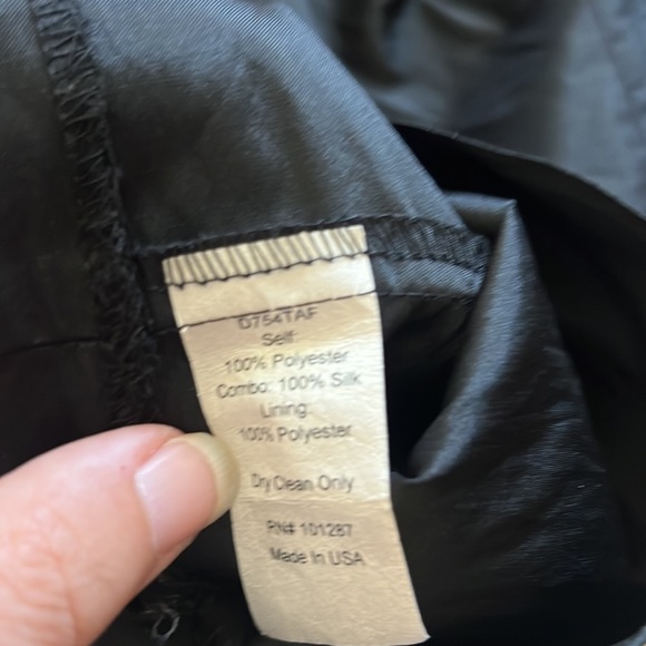 Alexia Admor Silk Cocktail Mini Dress Flower Black White Pockets Size M - Picture 8 of 8